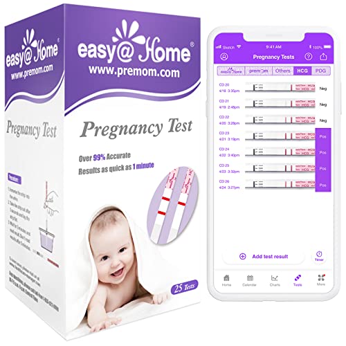 Easy@Home 25 x Pregnancy Test Strips