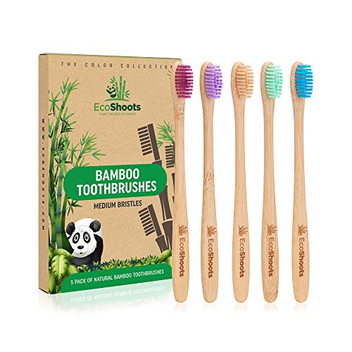 EcoShoots Adults Bamboo Toothbrushes