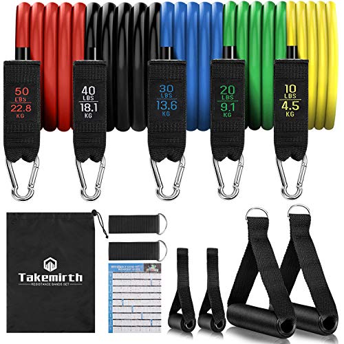 Takemirth Resistance Bands Set Exercise Bands