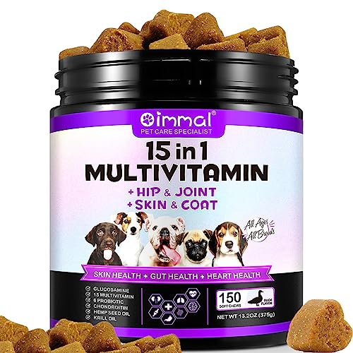 15 in 1 Multivitamin for Dogs, 150 Counts Dog Vitami...