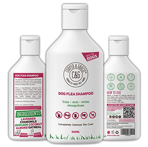 Flea Shampoo For Dogs 500ml - Sensitive Itchy Skin D...