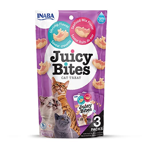 Juicy Bites by INABA Cat Treat - Shrimp & Seafood Mi...