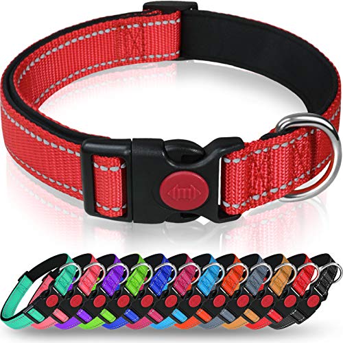 Taglory Reflective Nylon Dog Collar wit...