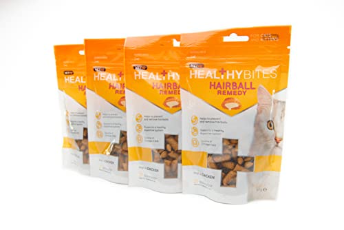 VetIQ Healthy Bites Hairball Remedy Cat Treats, 4x 6...