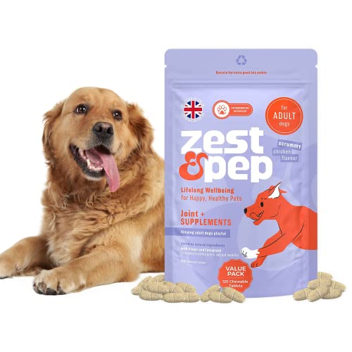 Zest & Pep Premium Hip & Joint Supplements for Dogs ...