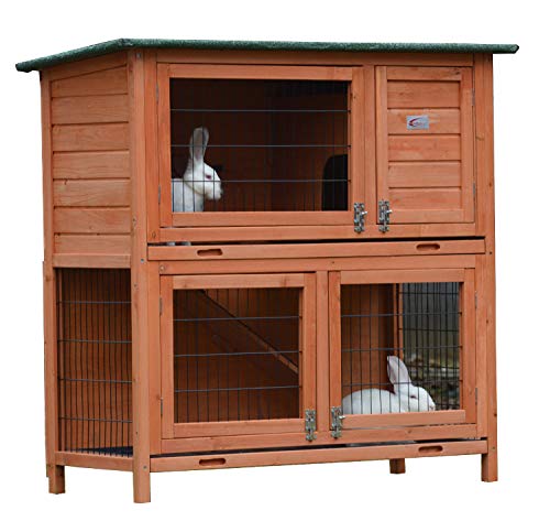 2 Tier Rabbit Hutch & Run Guinea P...