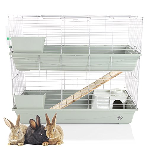 COZY PET Rabbit/Guinea Pig 2 Tier Indoor Cage 120cm ...