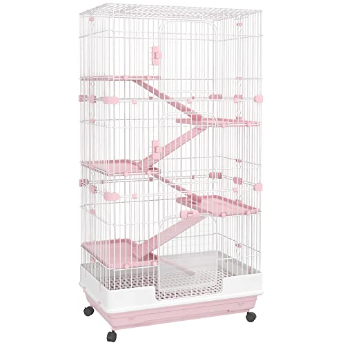 PawHut 6-Level Small Animal Cage, Indoo...