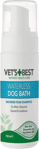 Vet's Best Waterless Dog Bath | No Rinse Dry Shampoo...