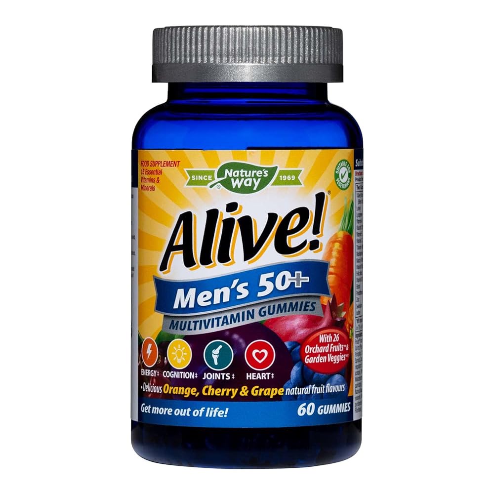 Alive! Men's 50+ Multivitamin Gummies