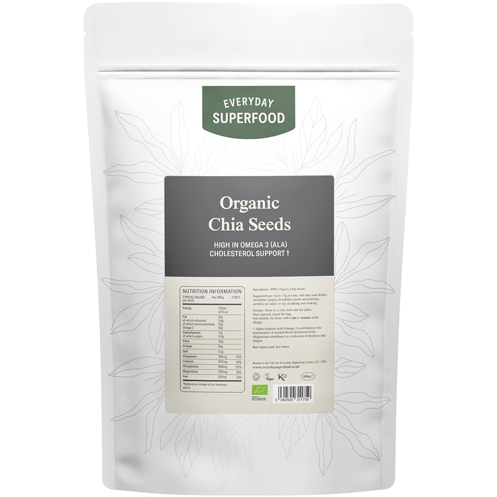 Brand Organic Black Chia Seeds 400g