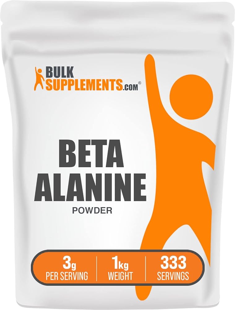 BulkSupplements Beta Alanine Powder, 3g, 1kg