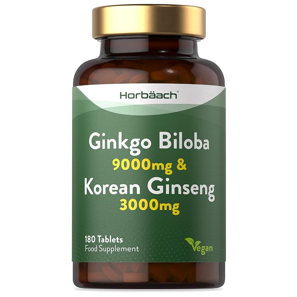 High Strength Ginkgo Ginseng Tablets by Horbaach