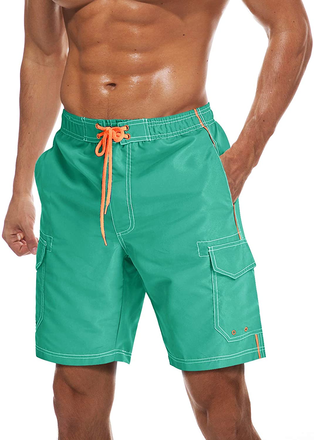 TACVASEN Men's Summer Quick Dry Swim Trunks