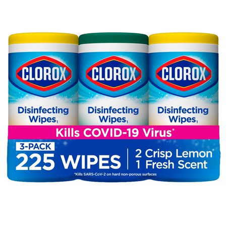 Solimo Amazon Brand Disinfecting Wipes