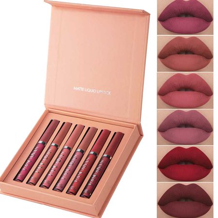 BestLand 6Pcs Matte Liquid Lipstick Makeup Set