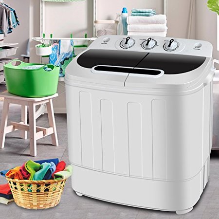 SUPER DEAL Compact Mini Twin Tub Washin...