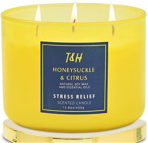 T&H Honeysuckle Citrus Scented Candles