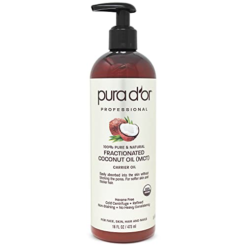 PURA D'OR Organic Fractionated Coconut Oil