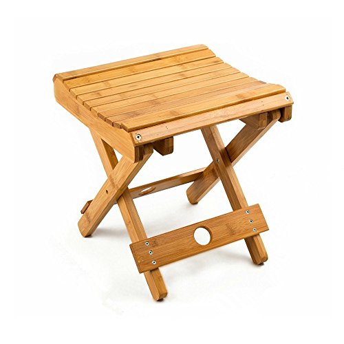 Folding Bamboo Stool for Shower