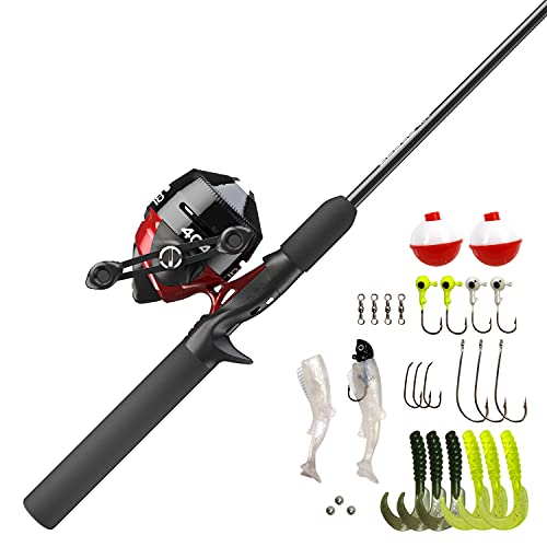 Zebco 404 Spincast Reel and 2-Piece Fishing Rod