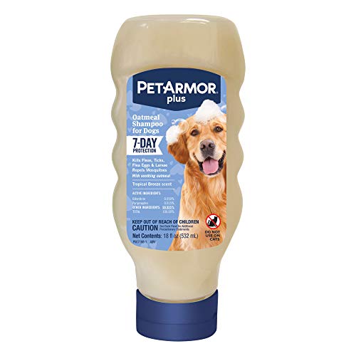 PetArmor Plus Flea Protection Oatmeal Shampoo for Dogs