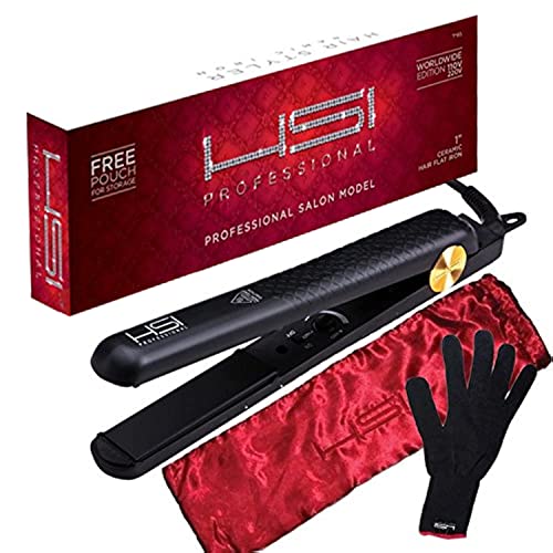 HSI Professional Glider Ceramic Flat Iron Hair Strai...