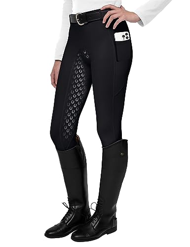 FitsT4 Women's Full Seat Riding Tights Active Silico...