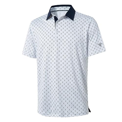 Yatta Golf Mens Standout Performance Short Sleeve Golf Polo Shirt