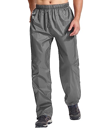 33,000ft Men's Rain Pants, Waterproof Rain Over Pants