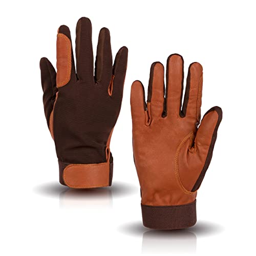 ONNAS 100% Leather Insulated Horse Riding Gloves for...