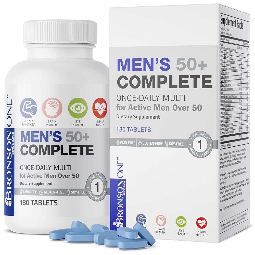 Bronson ONE Men’s 50+ Multivitami...