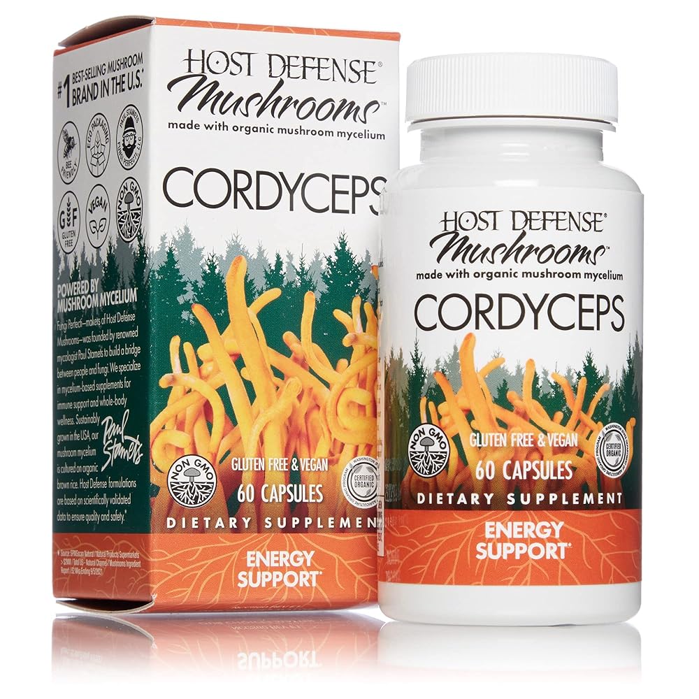 Host Defense, Cordyceps Capsules, Energ...