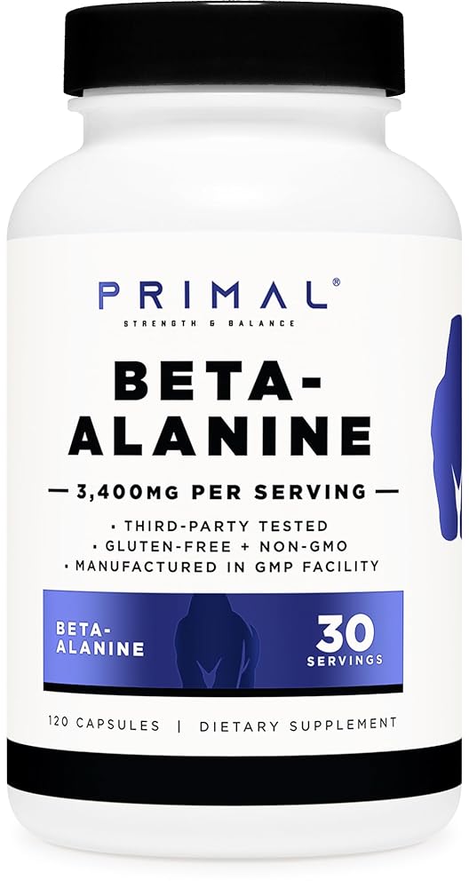 Primal Beta-Alanine Capsules - 3400mg, Gluten-Free